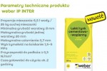 Lekki tynk do wnętrz weber gr.0,7MM