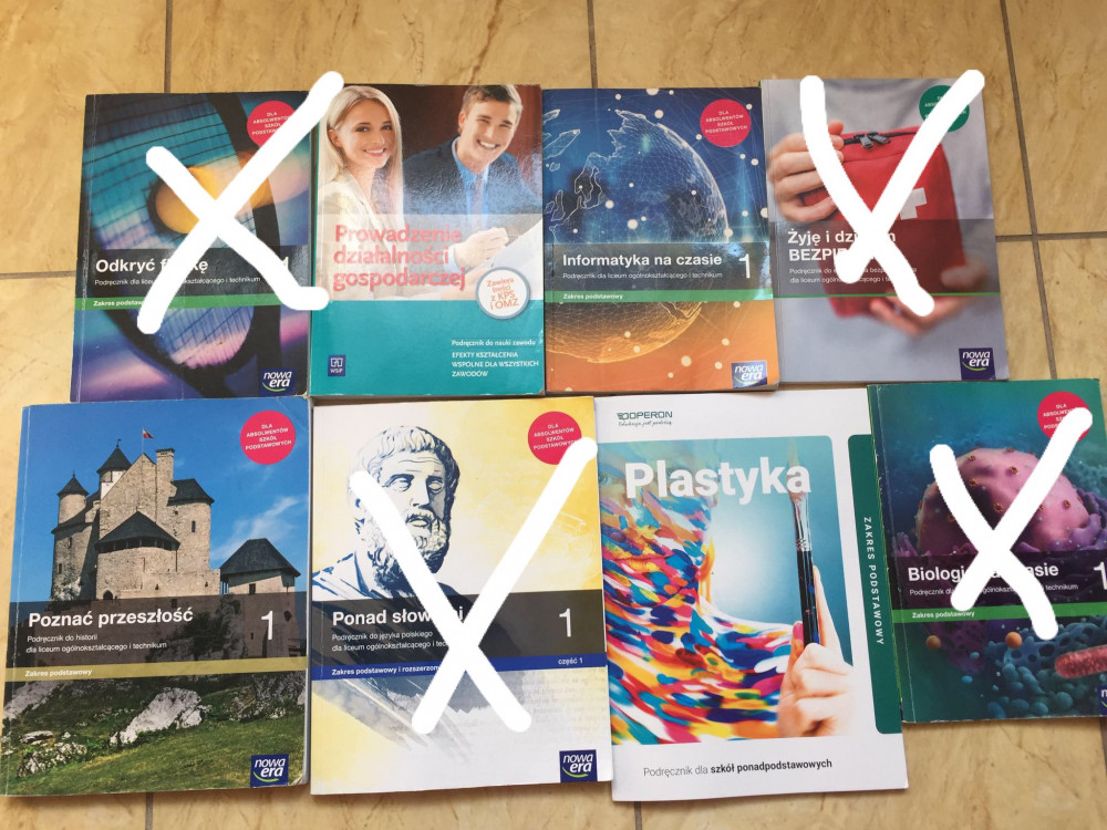 Książki Do 1 Technikum Używane Książki do 1 technikum/liceum - Sieradzak.pl
