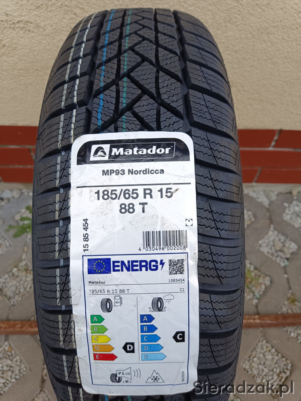 Opony zimowe Matador 185/65 R15 NOWE - Sieradzak.pl
