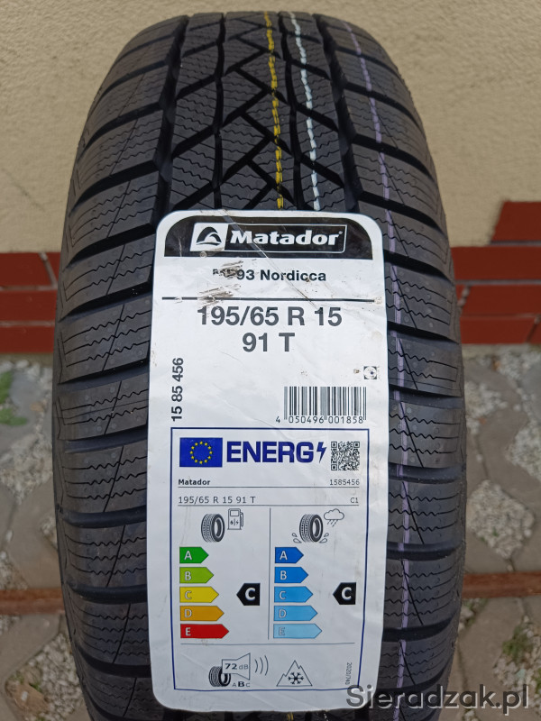 Opony zimowe Matador 195/65 R15 NOWE - Sieradzak.pl