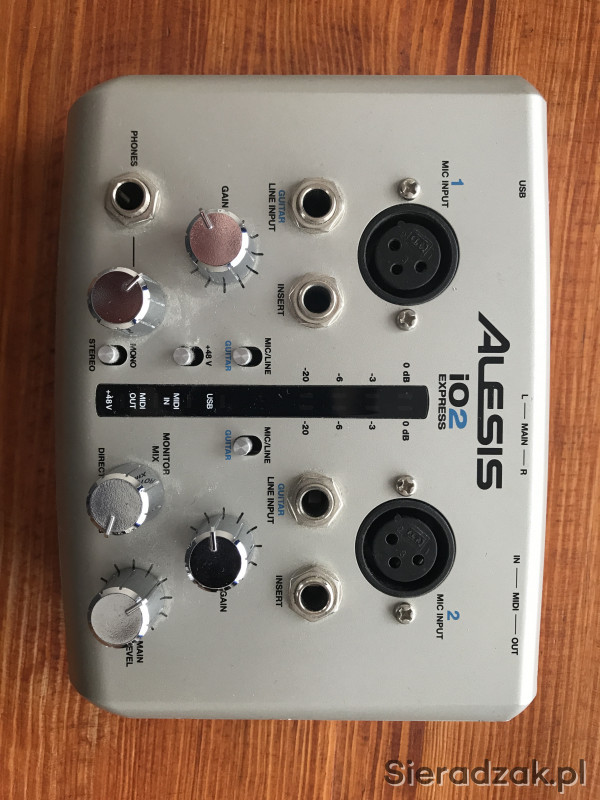 Interfejs audio/karta dźwiękowa-XLR, 48V, MIDI! - Sieradzak.pl