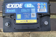 ŵEXIDE AKUMULATOR 62Ah Rozruch 540A Stan BDB
