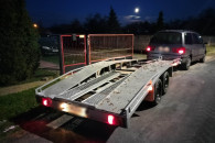 Transport samochodowy maszyn rolniczych itp.