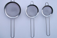 Stalowe Sitka Zestaw 3 szt drobna siatka