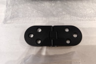 Zawiasy okrągłe do drzwi szafek czarne 12 sztuk