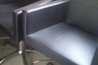 fotele skorzane fryzjerskie 3 sztuki okazja