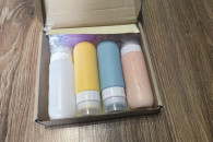 Silikonowe butelki podróżne Pamiyo na szampon