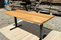 Biurko z litego dębu z regulowanymi nogami
