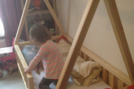 Łóżko drewniane dla starszego dziecka