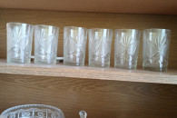 Kryształowe szklanki wazon maselnica itd