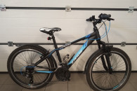 Rower 24 Kands lorenzo czarny-niebieski