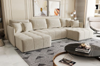 Nowoczesny Narożnik z Funkcją Spania ONIL U