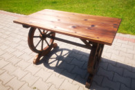 NOWY stół ogrodowy Outsunny lite drewno jodłowe