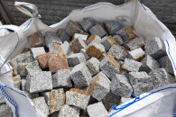 Kostka granitowa 8/11 szar-ruda