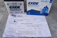 exide akumulator 6v 6ah 40A nowy