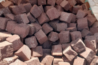 Kostka Piaskowiec Czerwony (łupana) 4x6