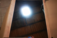 Duże lustro dąb Stella Trading NOLA 80x75x2 cm