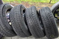 Koła zimowe z oponami Michelin + kołpaki