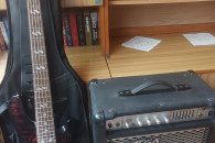 Gitara basowa Harley Benton B-550 + piecyk baso