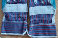 Rękawice robocze skórzane drelichowe r.10 nowe