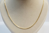 Złoty łańcuszek kostka próba 585