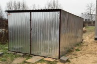 Garaż blaszany na budowę 5x3m + gratis bloczki