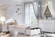 Meble dla dziewczynki luna biurko łóżko komoda