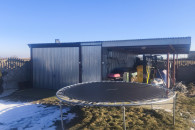 Garaż blaszak 4x6 plus wiata