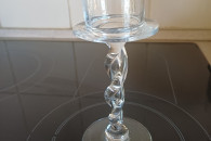 Świecznik szklany 16cm