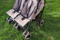 Wózek bliźniaczy spacerówka, składany