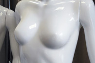 Manekin całopostaciowy damski biały połysk