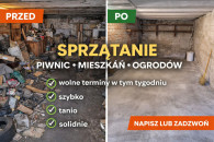 Sprzątanie piwnic mieszkań ogrodów