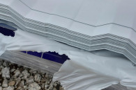 Blacha trapezowa T-18 gr.0,6 biała II gatunek