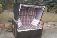 kosz lawka piekna ogrodowa okazja