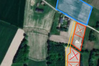 Sprzedam działkę bud. 27ar Miedze gm.Warta