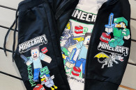 Komplet Minecraft czarny