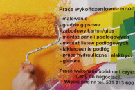 Remonty, malowanie, gładzie i inne usługi wykon