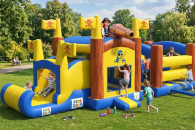 Dmuchane zamki białe, kolorowe, Bubble House