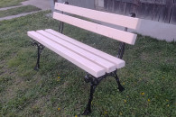 Ławka ogrodowa na nogach aluminiowych