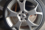 GHOST 19" 5x108 ET45-Silver Titanium , komplet.