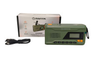 RADIO NA KORBKĘ PRZENOŚNE SOLARNE DYNAMO AWARYJ