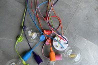 Lampa sznurkowa kolorowa