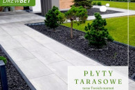 Płyta tarasowa 50x100 biało - szara Promocja