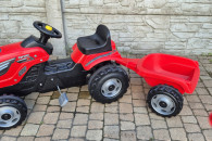 Traktor na pedaly z przyczepka SMOBY