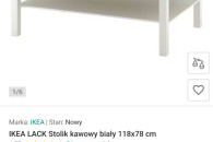 Stolik kawowy IKEA Lack duży
