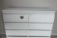Komoda z szufladami biala