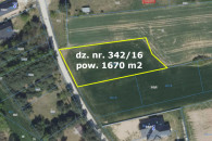 Działka 1670 m2 Ruszków gm. Brzeźnio