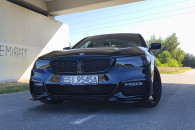 BMW czarne z białym środkiem do ślubu