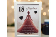 Prezent urodziny 18, 20, 30, 40 - ramka