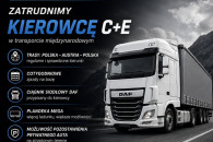 Kierowca C+E, weekendy w domu